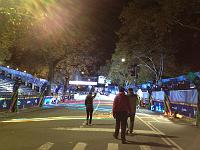  Walking toward the finish line with Melody, Paul and Leo on Friday, October 30, 2015.