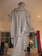  13-foot Columbus is on a coffee table in the living room!  How cool!!