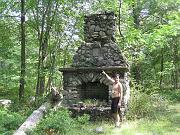  A stand alone fireplace