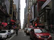  Times Square is less busy on Tuesday late afternoon.